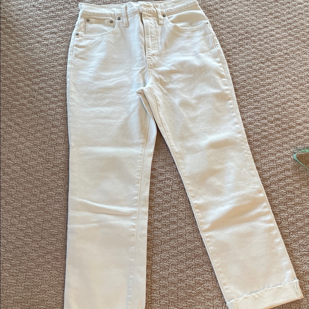 Madewell perfect vintage jean ivory  cream